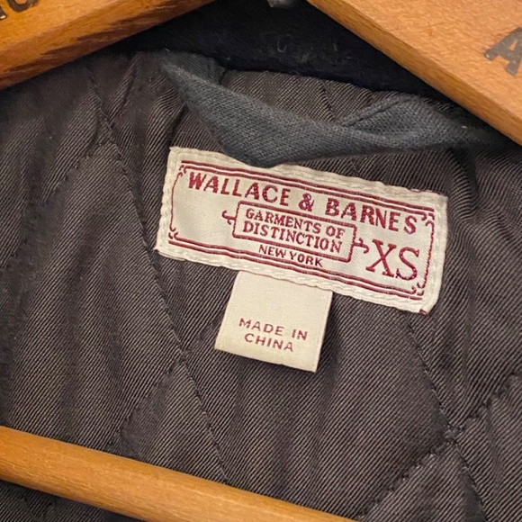 Wallace & Barnes Dark Navy Wool Coat XS - Picture 2 of 4